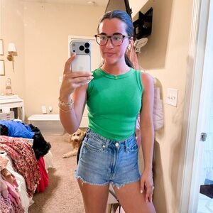 Boohoo Vibrant Green Tank Top